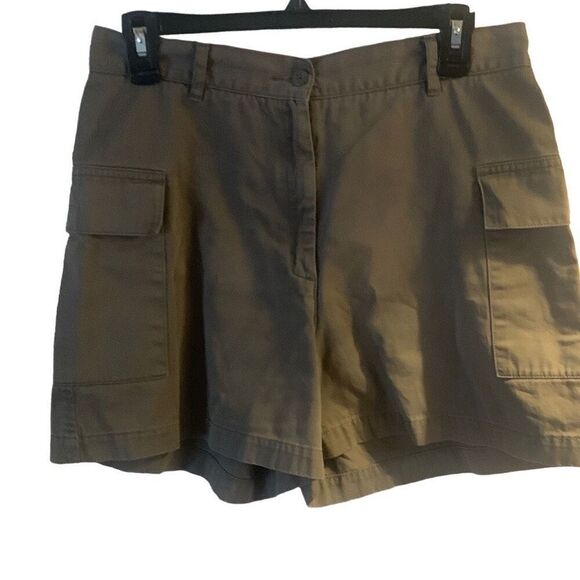 Pre Owned Women’s Willi Smith Shorts Cargo Pockets Sz 10 Casual Style Comfort - Picture 1 of 9